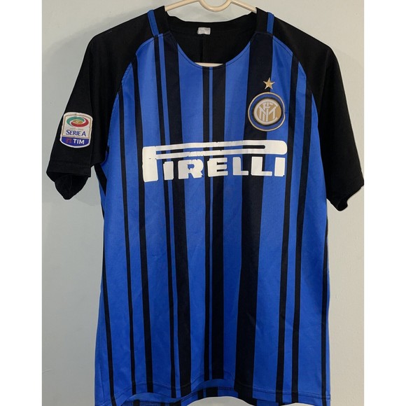 Inter Milan Soccer Jersey Size Medium Men’s M Rare Pirelli - Picture 1 of 5